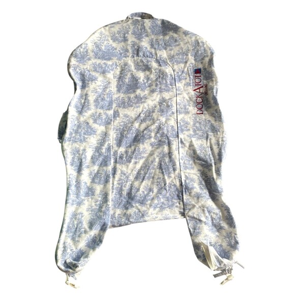 DockATot Deluxe+ Cover Blue Toile Print Replacement Slipcover ONLY - Picture 1 of 6